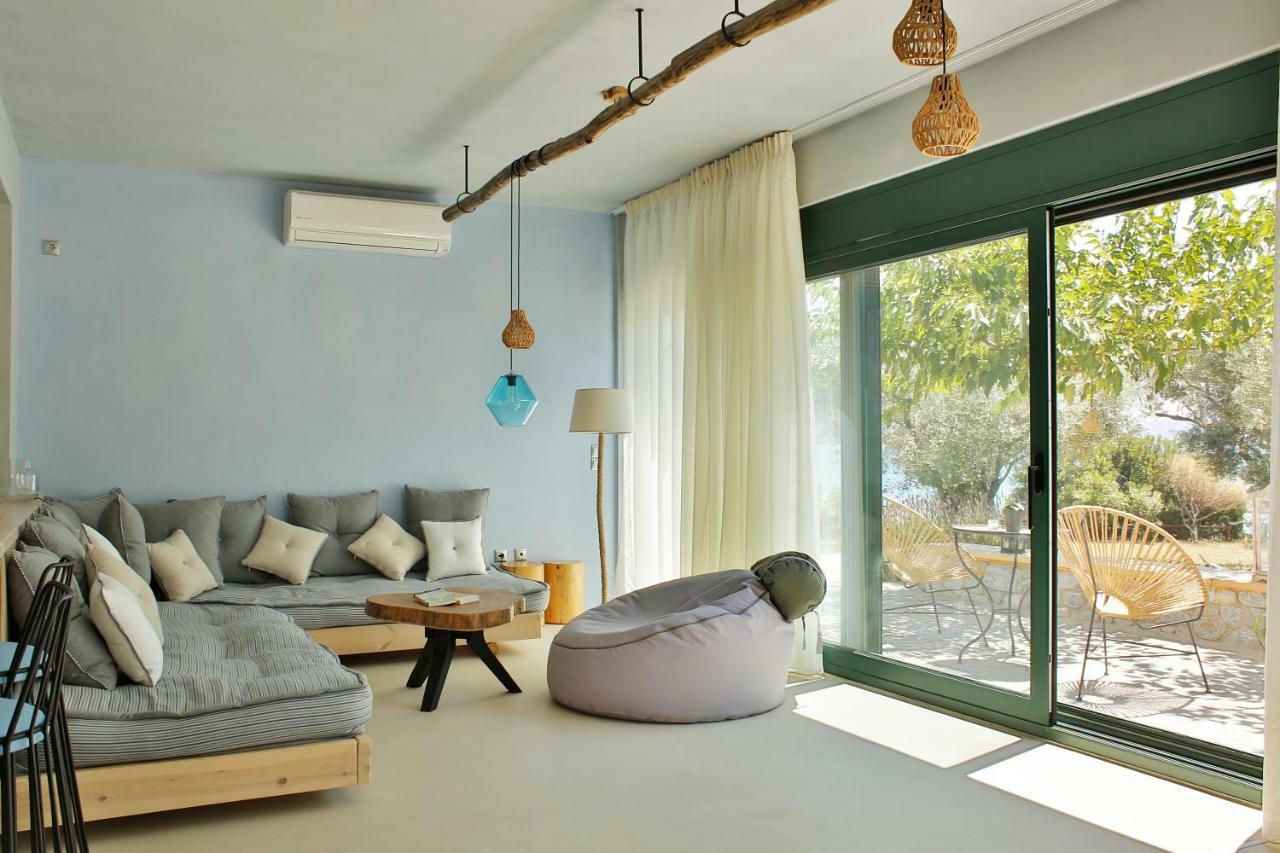 Mytilíni Beach Front Villa Melani מראה חיצוני תמונה